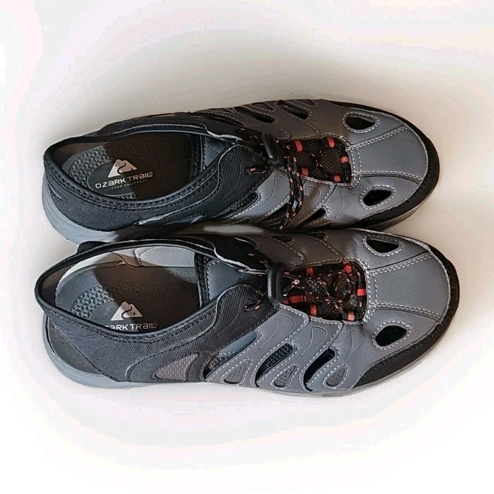 Outdoor Active Waterproof Sandals Men Closed Toe Shoes Sz 8 Gray Black #249‎ - Picture 5 of 8